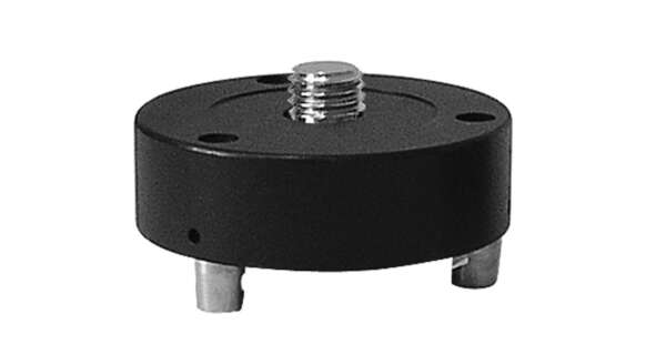 Vaste driepoot adapter Deze driepoot-adapters is niet draaibaar en is passend op alle prisma's met 5/8"draad aansluiting (m.u.v.de leica prisma's).