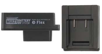 bouwlampen. Bevestig de adapter,