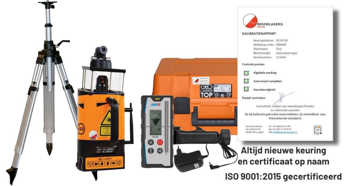 Geo laser NL-700 set compleet Bouwlasers Online