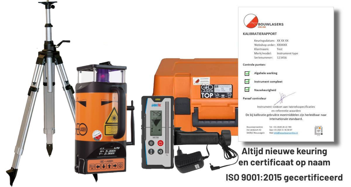 Geo laser NL-702 set compleet Bouwlasers Online