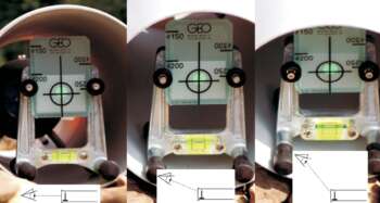 Het kan centraal of op een constante afstand boven de buisomkering worden opgesteld
