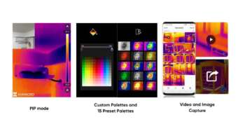 heeft een zeer gevoelige (NETD < 40 mK) VOx-