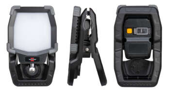 LED-accuspot CL 4050 MA vanuit meerdere hoeken gefotografeerd