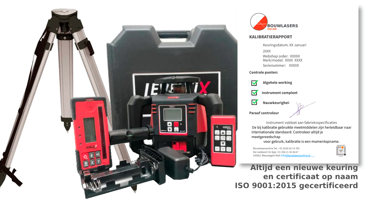 Levelfix 860HVS set compleet Bouwlasers Online