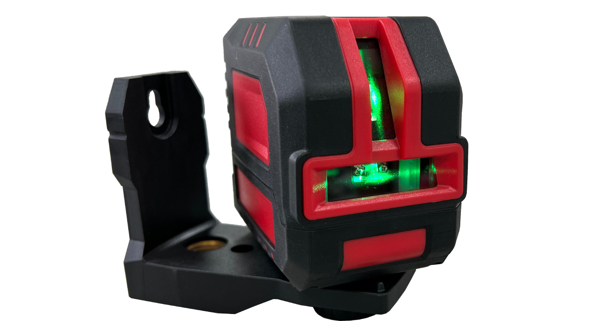 Levelfix CL120G groene kruislijnlaser, compact en robuust