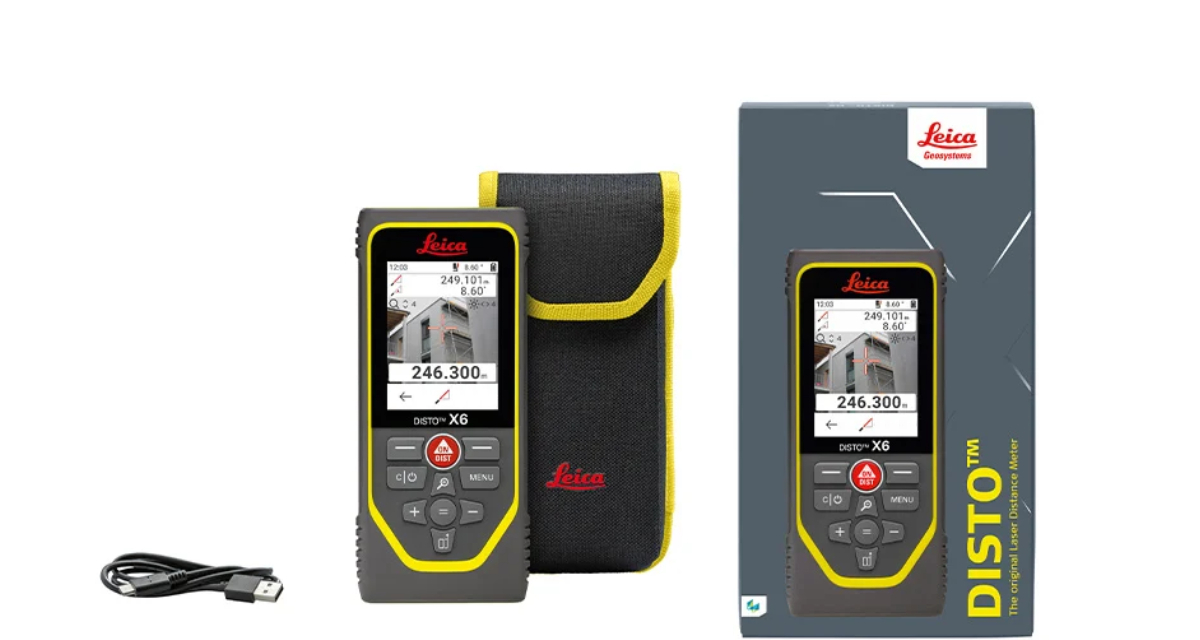 hoogtetracking, profiel- of hoekmetingen, ervoor dat elke meetsituatie snel en efficiënt kan worden afgehandeld. De resultaten kunnen worden gedownload als rapport en direct worden geïntegreerd, bijvoorbeeld in offertes, waardoor een foutloze, digitale workflow wordt gegarandeerd. Binnenshuis of in het algemeen bij gunstige lichtomstandigheden is de rode laserspot zeer duidelijk zichtbaar, zodat het object gemakkelijk kan worden gericht. In lichte buitenomgevingen of zelfs in fel zonlicht is de laserspot echter niet meer zichtbaar. De lasermeter kan nog steeds probleemloos meten. Om te richten heb je nu echter de Pointfinder nodig - een camera die je het doel exact in het dradenkruis laat zien op het kristalheldere scherm met IPS technologie. Ideaal voor zware bouwwerkzaamheden De precisie-meetmodule van de DISTO X6 wordt beschermd door massief rubber en speciale glasvezelversterkte kunststof verstevigingen. Daarom is hij bijzonder bestendig en weerstaat hij valproeven tot 2 meter. Bovendien zijn de behuizing en het toetsenbord beschermd tegen waterstralen en stofdicht volgens beschermingsgraad IP65, zodat de lasermeter eenvoudig