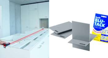 Leica GZM27 richtmerk Leica richtplaat - GZM 27. Voor het richten van de laserspot wanneer het richtmerk niet zichtbaar is. Gemaakt van robuust reflecterend plastic, de hoek richtplaat klemt in elkaar en wordt bevestigd op externe hoeken waardoor meten door 1 persoon in alle situaties mogelijk is. Inclusief Blu-Tack voor eenvoudige bevestiging op alle oppervlakken zonder beschadiging.