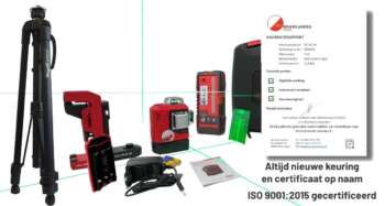 Leica LINO L6G complete set met statief en laserontvanger voor lange-afstandsmetingen