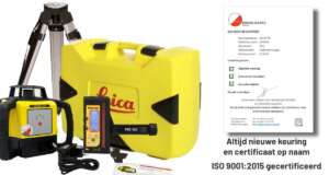 De Leica Rugby 610 is een zelf stellende horizontaal laser. De Leica Rugby 610 is met één druk op de knop in en uit te schakelen. De Rugby 610 laser is IP67 beschermd, tegen stof en water, heeft een glazen beschermkooi om de rotorkop, een stevige behuizing en wordt geleverd met rubberen handgrepen.