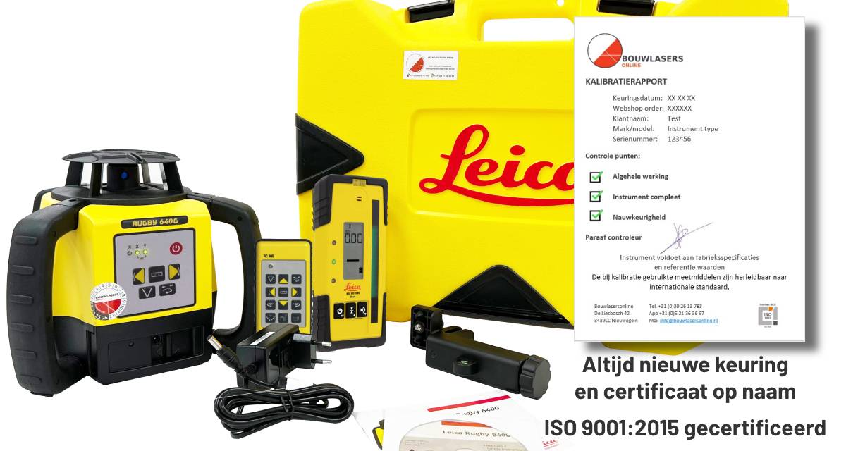 Leica Rugby 640G set Bouwlasers Online