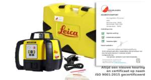 Leica Rugby 640G Groene horizontaal en verticaal roterende bouwlaser