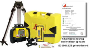 Leica Rugby 680 Set – Compleet met RE160 Digitale mm Ontvanger en Licht Bouwstatief