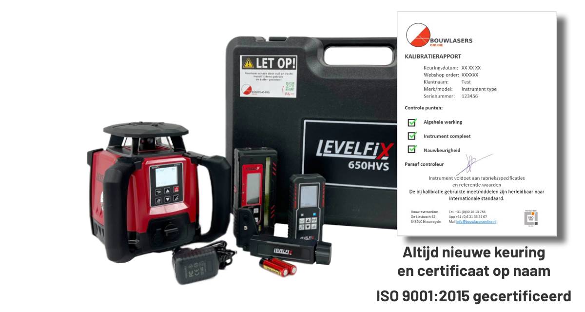 Levelfix 650HVS set Bouwlasers Online