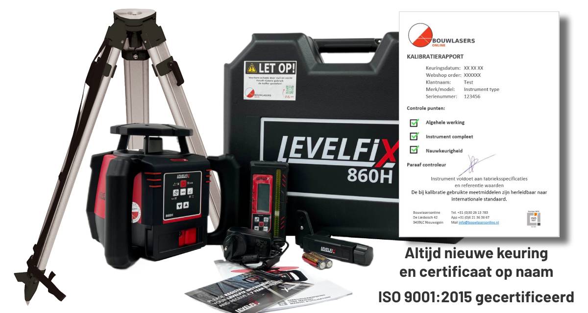 _Levelfix 860H set met statief Bouwlasers Online