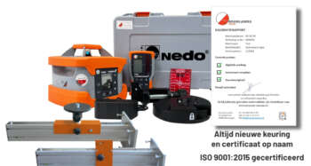 Nedo Primus2 HVA all-in-one bouwlaser met auto align set met Gevelset