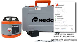 Nedo Sirius 1 H horizontale roterende laser met bijgeleverd certificaat.