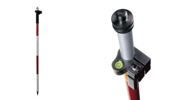 5/8" aluminium prismastok met snelklem Deze uit aluminium vervaardigde prismastok van is in 3 lengte verkrijgbaar; 1,40 - 2,50m / 1,50 - 3,60m / 1,50 - 4,60m en in hoogte verstelbaar. Tevens is de prismastok voorzien van een geïntegreerd instelbaar doosniveau. Deze aluminium prismastok is uitgerust  met een snelklem (metalen hendel) en is voorzien van een softgrip. De prismastok is voor alle prisma's met 5/8" te gebruiken. Standaard wordt deze prismastok met een beschermhoes geleverd.