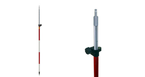 Leica aluminium prismastok met schroefklem Deze uit aluminium vervaardigde prismastok van is in 3 lengte verkrijgbaar; 1,40 - 2,50m / 1,50 - 3,60m / 1,50 - 4,60m en in hoogte verstelbaar. Tevens is de prismastok voorzien van een geïntegreerd instelbaar doosniveau. Deze aluminium prismastok is uitgerust met een schroefklem en is voorzien van een softgrip. De prismastok is voor alle prisma's met een Leica koppeling te gebruiken. Standaard wordt deze prismastok met een beschermhoes geleverd.