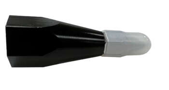 Prisma- Roverstok punt 5/8" Punt uit geanodiseerd aluminium met ingeschroefde stalen tip, een totale lengte van 80 mm en 5/8"inwendig draad. Passend op alle prisma en roverstokken met uitwendig 5/8"draad.