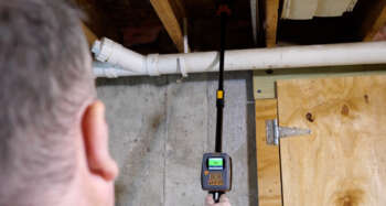 is een non-destructieve vochtmeter die metingen