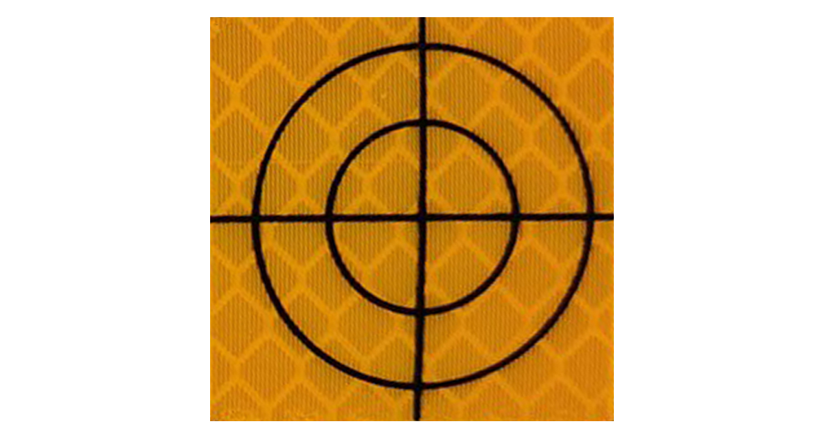 Meetstickers voordeelpack 20×20 geel (100 st.) Bouwlasers Online