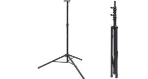 Bouwstatief telescopisch ST 302 zwart met dwarsbalk