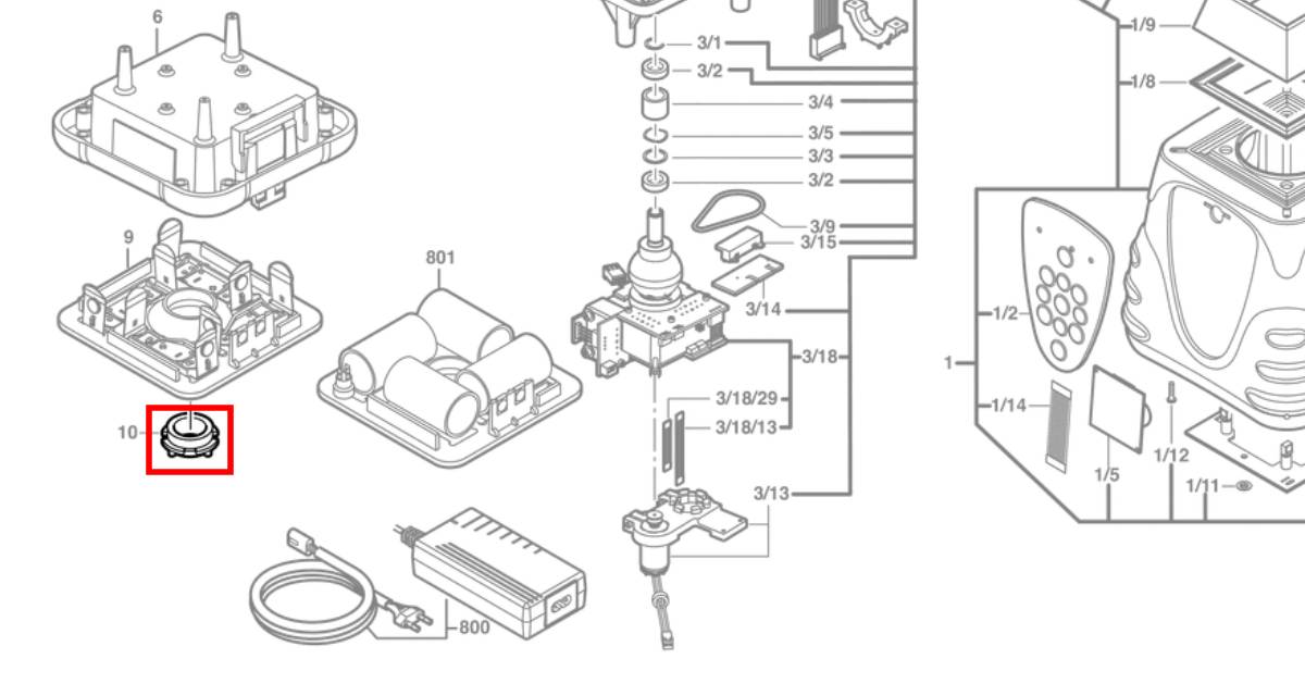 Bevestigingsmoer voor veilige montage van de accupack op je bouwlaser