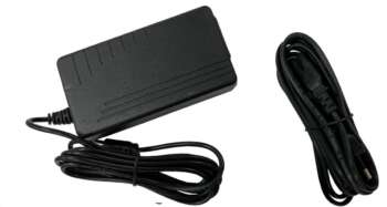 Een zwarte CST/Berger ALH oplader voor een laptop.