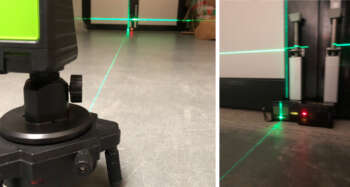 Geschikt voor bijna alle rood en groen lijnlasers (met pulsfunctie) Bereik tot 50m Ontvanger heeft een nauwkeurigheid van 1mm