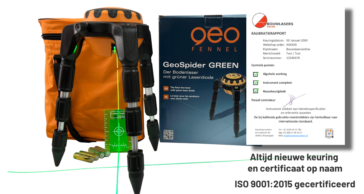 Geo Fennel Geo Spider GREEN Bouwlasers Online