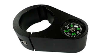 Doosniveau t.b.v. prisma/GPS stok Dit kompas zit in een aluminium behuizing welke te klemmen is dmv een inbus op een stok met een diameter van 32mm.