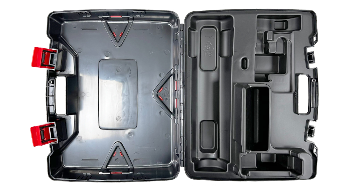 Transportkoffer Leica Disto D510 set Stevig hard kunststof transport koffer ter bescherming van de Leica Disto D510 tijdens transport Ook passend voor de Leica Disto D510 PT set met Exterieurpakket.