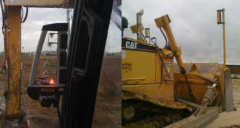 Leica LMR360R machine ontvanger 360° met klembevestiging en cabine uitlees venster