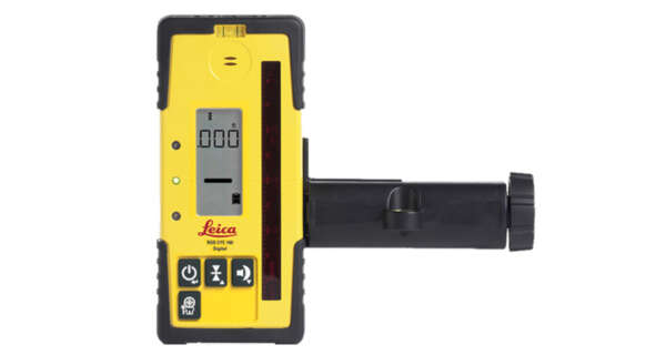 Leica RE160 Artikelnr: 789924 Leica Uit voorraad leverbaar De Leica RE160 ontvanger Werkt op roodlicht rotatielasers Aflezing met pijlen en in millimeters Standaard geleverd met baakklem