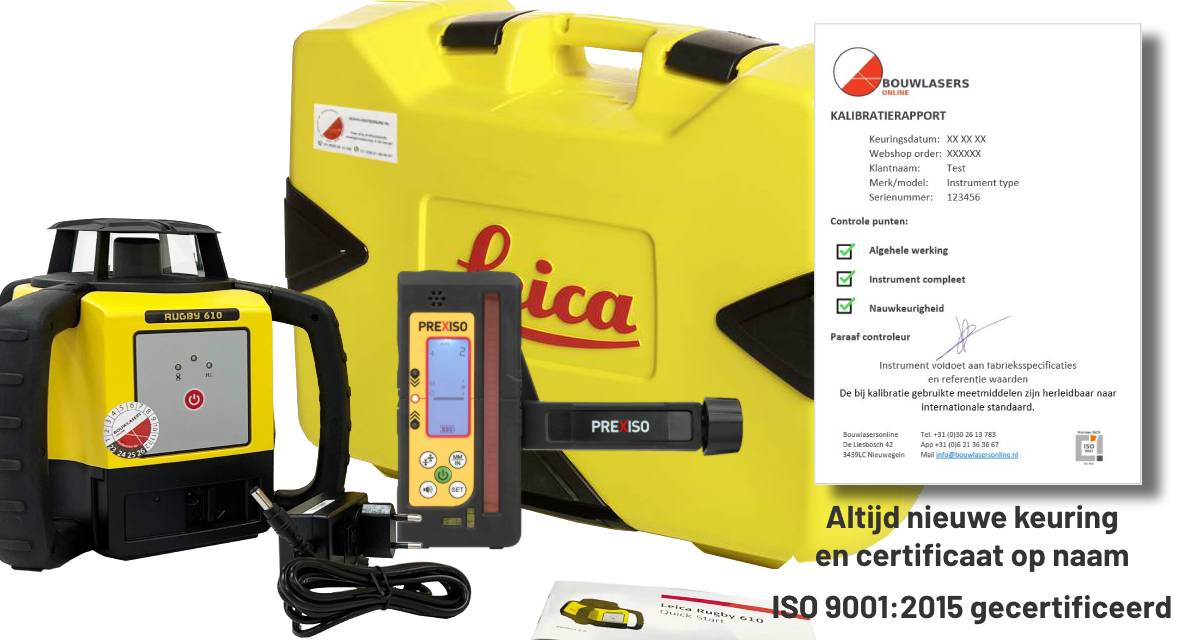 Leica Rugby 610 set Bouwlasers Online