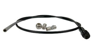 Video endoscoop slang van 1m met een camerakop diameter van 6mm t.b.v.  Geo Fennel FVE100/150 en Levelfix/metrofix VS500 video endoscoop. IP67 waterdicht. Incl. magneet en hoekspiegel