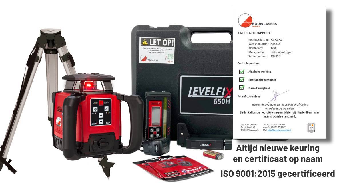 _Levelfix 650H set met statief Bouwlasers Online