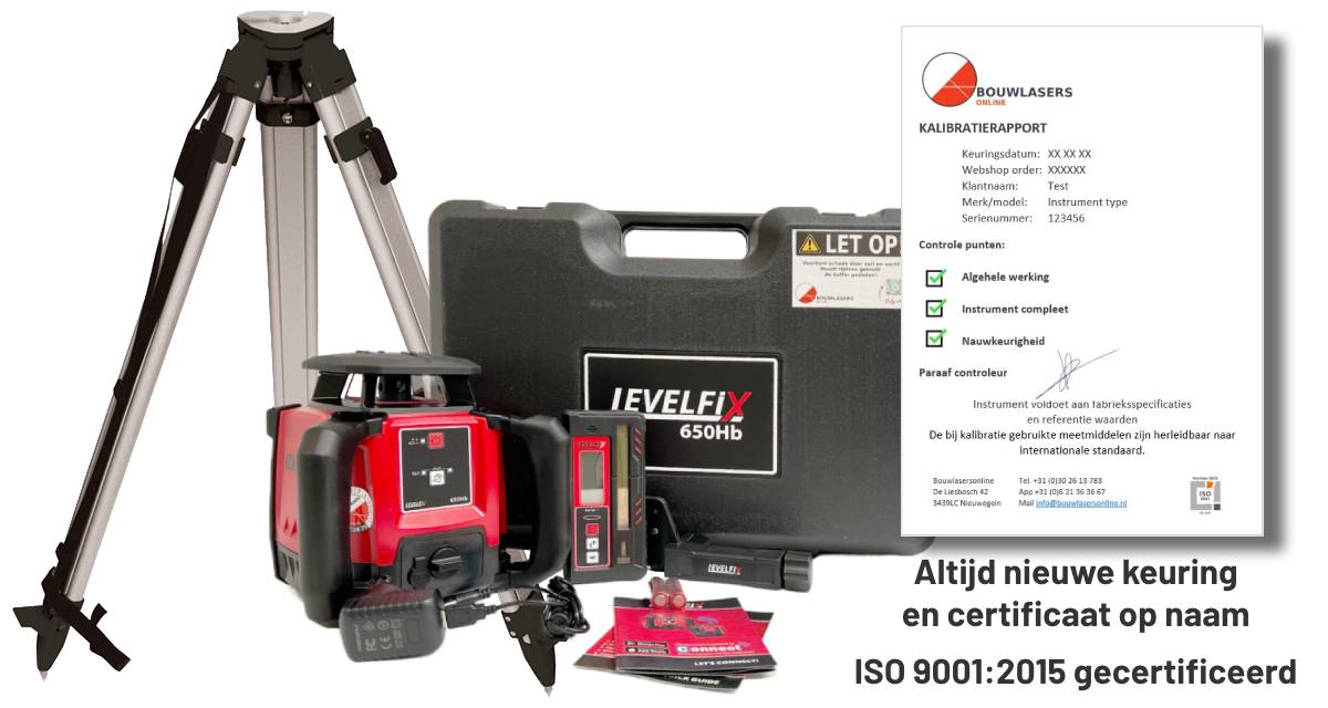 _Levelfix 650Hb set met statief Bouwlasers Online