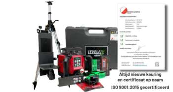 Levelfix 650HVG allround afbouwlaser set incl. ontvanger en im hoogte verstelbaar statief