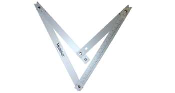 MVH500 Memo opvouwbare aluminium bouwhaak, 60x60x90cm, 45° en 90°, in nylon foedraal