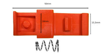 Nedo Handvatklem voor Meetwiel – Geschikt voor modellen 703111, 703112, 703118 en 702111