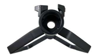 Laserhouder voor onder statief met klem aansluiting voor om de buis (nieuw model) De rotatielaser kan vlak boven de vloer worden gebruikt en met de handverstelling comfortabel in hoogte worden versteld. Passend voor alle Nedo in hoogte verstelbare statieven met45mm brede verstelbare middenzuil