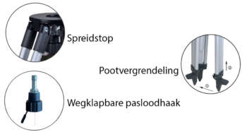 Poot vergrendeling zonder sluitriem