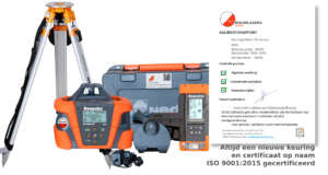 Nedo Primus 3 H2N op statief met ontvanger en kalibratiecertificaat