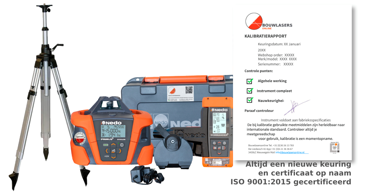 Nedo Primus3 HVA2N met statief Bouwlasers Online