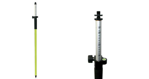 5/8″ Korte aluminium prismastok met snelklem