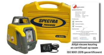 Spectra LL1505C bouwlaser zonder ontvanger met certificaat in robuuste koffer.