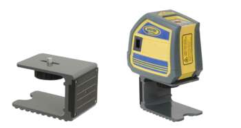 Gedetailleerde close-up van de robuuste en compacte Spectra LP51G laser.