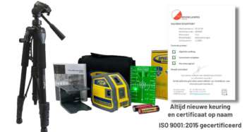 Spectra LP51G Set Compleet groene 5-punts laserwaterpas in draagtas met statief