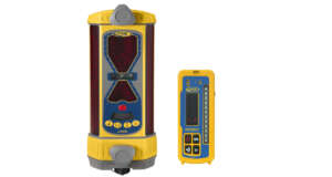 De Spectra LR60W machine ontvanger Aflezing via grote heldere LED's Voorzien van loodrecht sensor en bladhellingsindicator Loodrecht compensator Draadloze cabine display